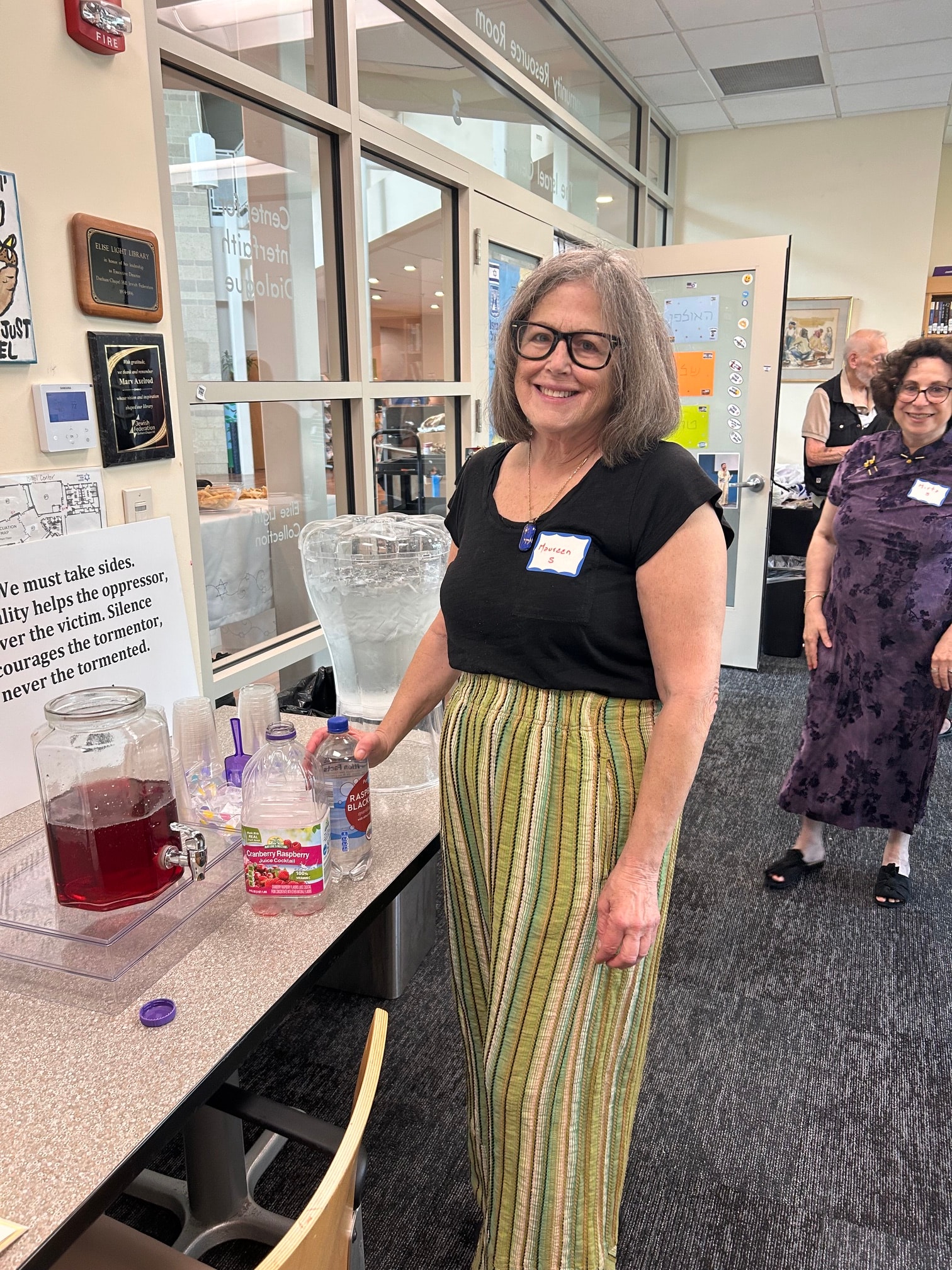 Maureen Wertheim, 2G, and Mirta Glasman — Speaker-Teacher Workshop at Levin JCC, August 2, 2026
