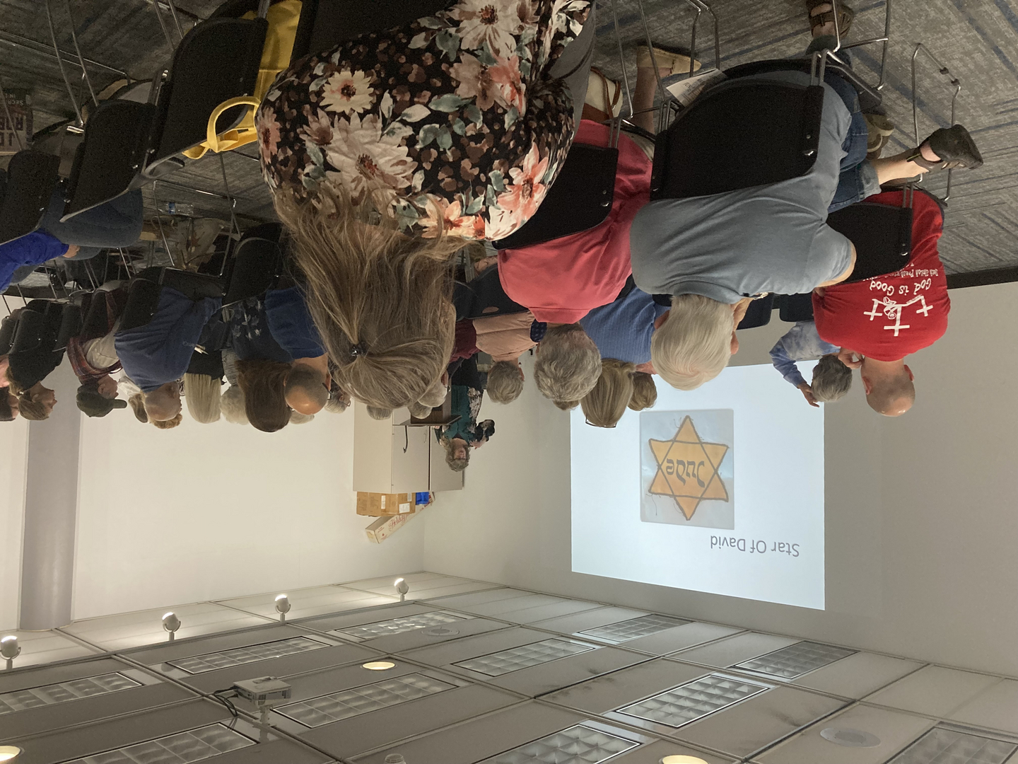 Maureen Wertheim speaking at the York County library in South Carolina, April 2023