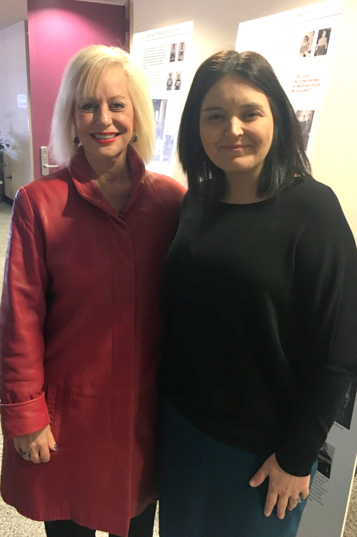 Rose Mills with Centra Carolina Community College instructor, Bianka Stumpf. March 26, 2018