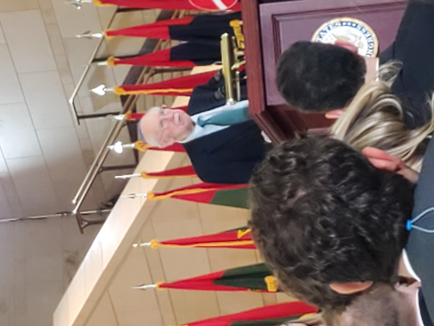 Peter Stein speaking at the April 2023 United States Yom HaShoah commemoration at the US Capitol