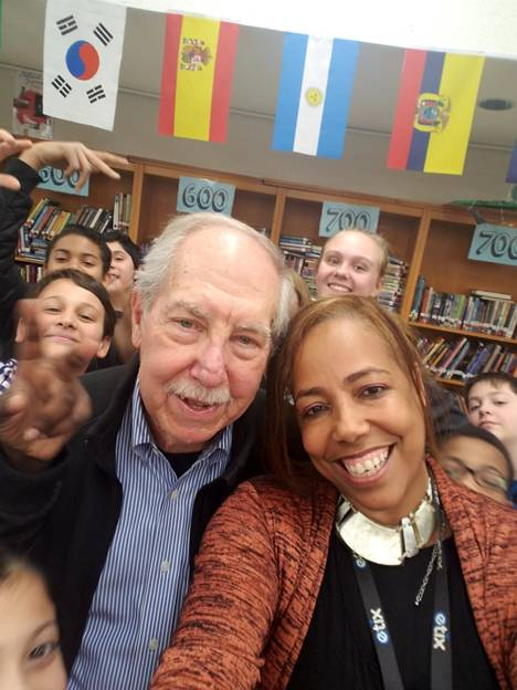Peter Stein Speaks to 7th Grade Class at Carrington Middle School