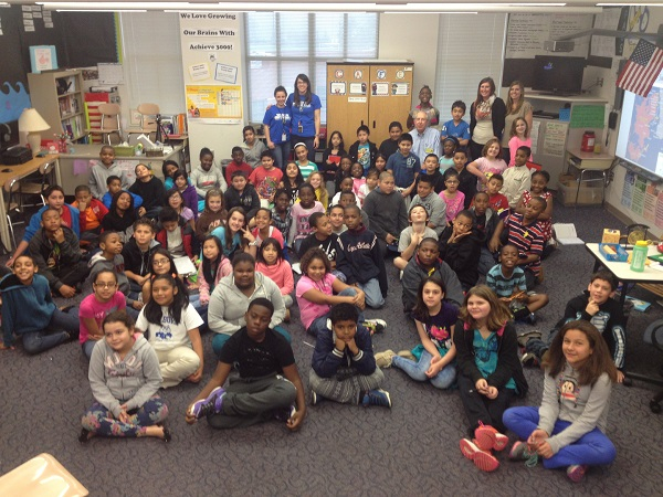 Peter Stein presents to Wilburn Elementary School students. March 27, 2015